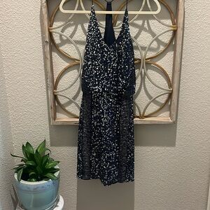 Navy Sequin Dress